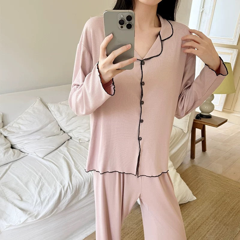 Roseate Glow Padded Nightsuit Set